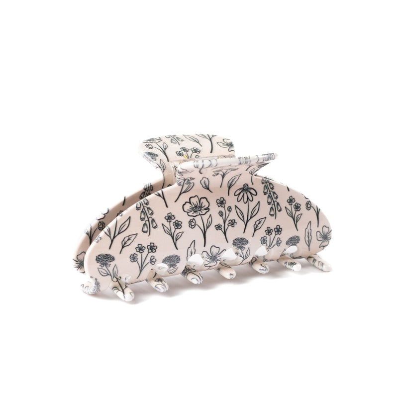 Floral Hair Claw Clips