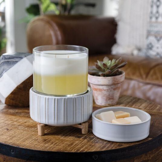 Swirl Glass 2-in-1 Candle Warmer