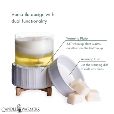 Swirl Glass 2-in-1 Candle Warmer