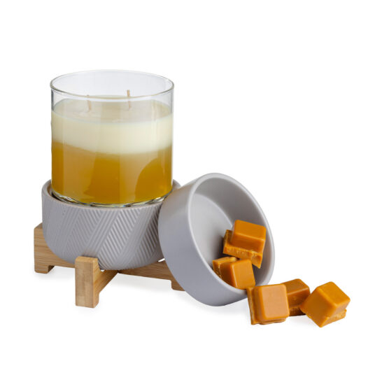 Wood Pedestal 2-in-1 Candle Warmer
