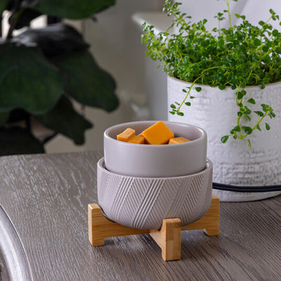 Wood Pedestal 2-in-1 Candle Warmer