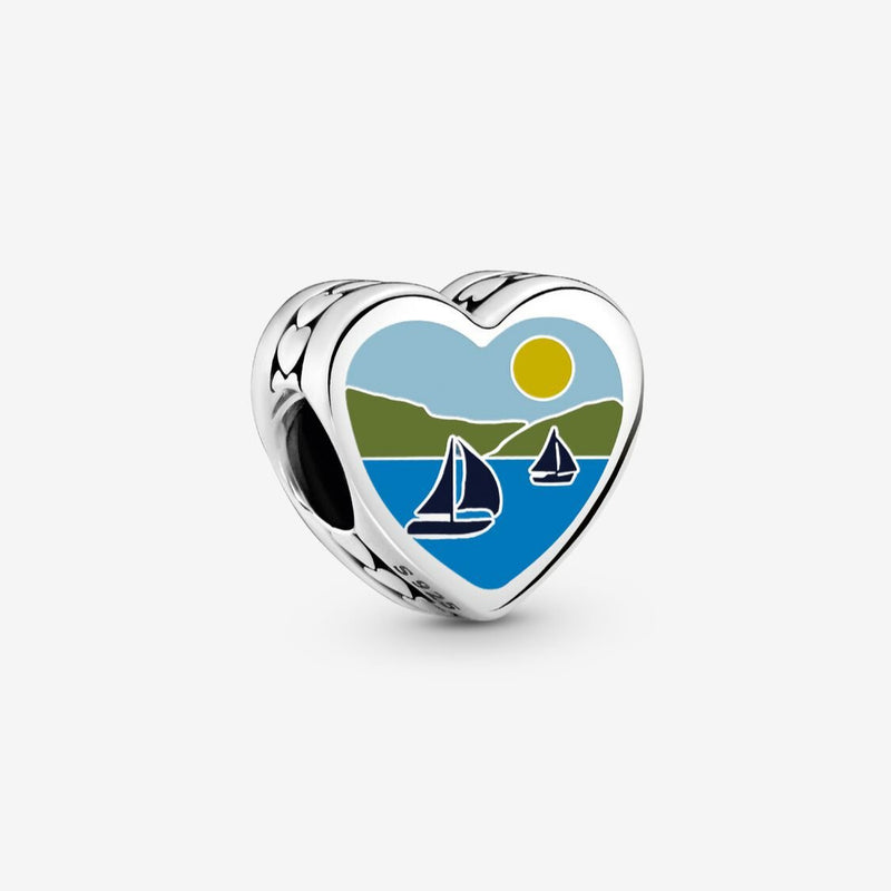 Michigan Heart Pandora Charm