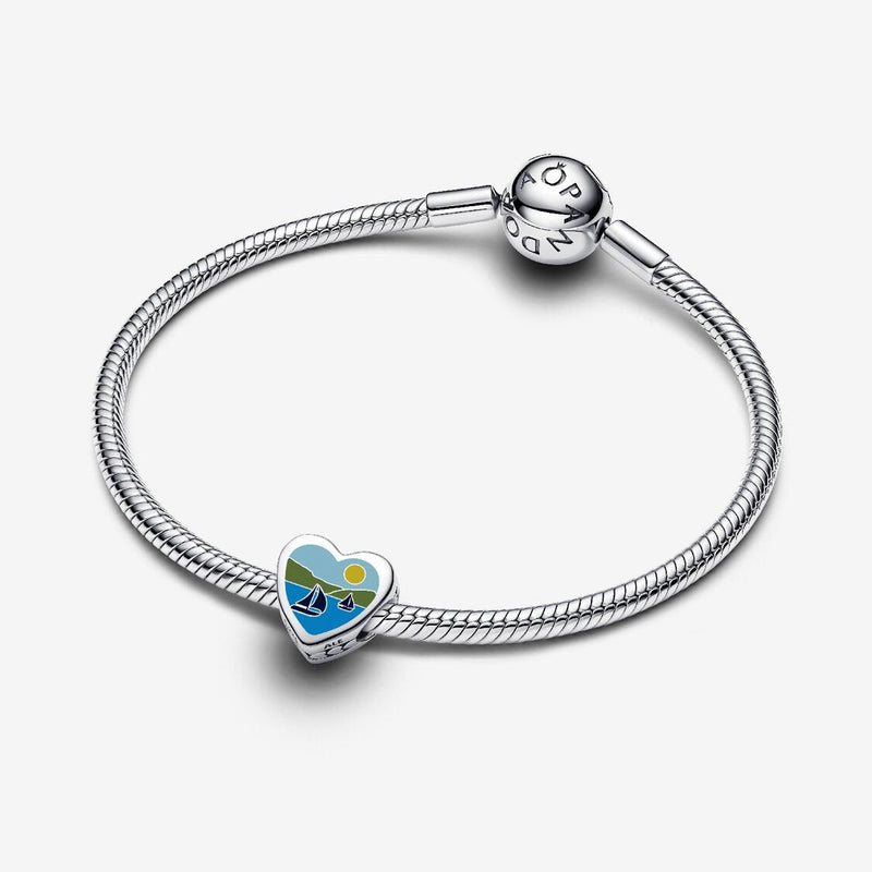 Michigan Heart Pandora Charm