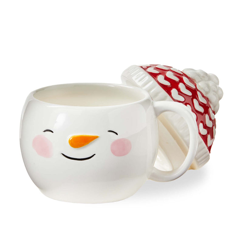 Snowman Mug with Lid