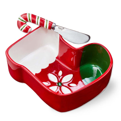 Stocking Bowl with Candy Cane Spreader