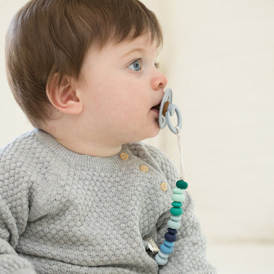 Beaded Pacifier Clips by Bella Tunno