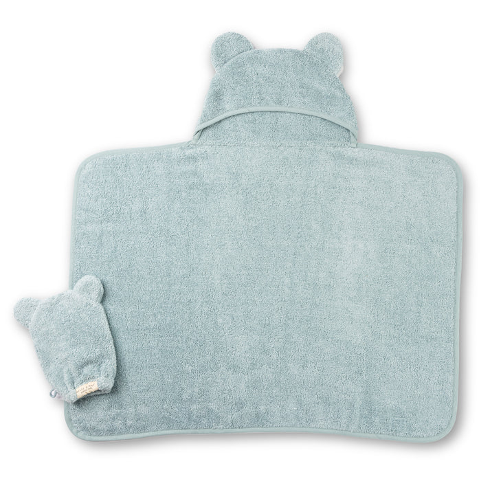 Hooded Towel & Wash Mitt Set