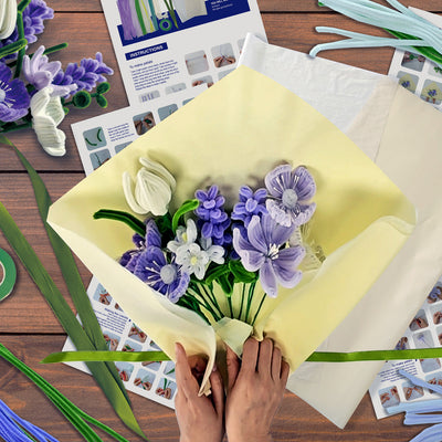 DIY Chenille Flower Bouquets