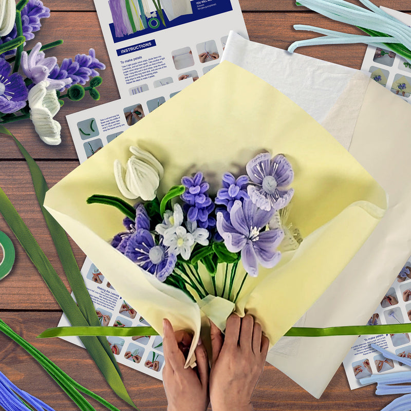 DIY Chenille Flower Bouquets