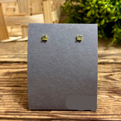 Gold Plated Birthstone Stud Earrings