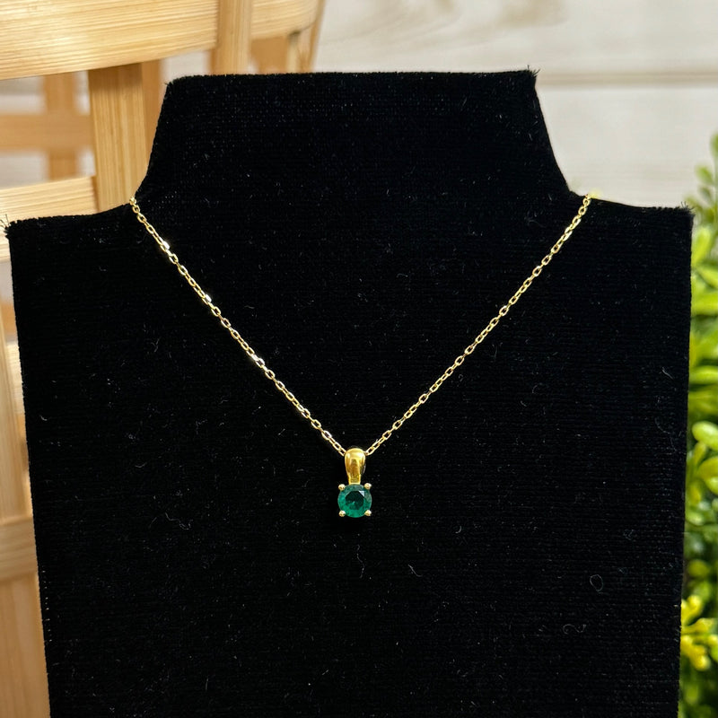 Gold Plated Birthstone Necklaces