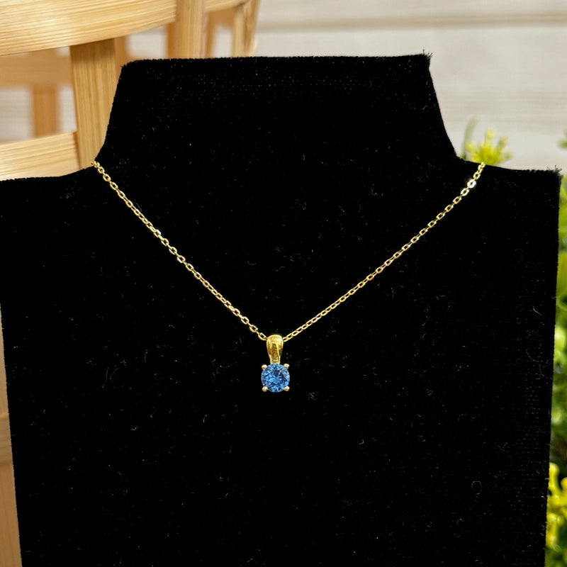 Gold Plated Birthstone Necklaces