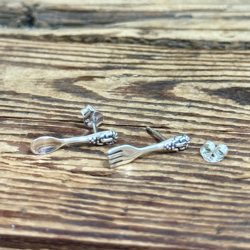 Spoon & Fork Stud Earrings