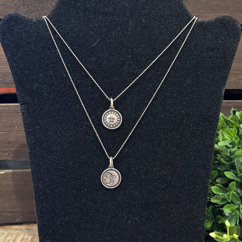 Sun & Moon Sterling Silver Necklace