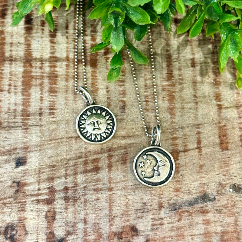 Sun & Moon Sterling Silver Necklace