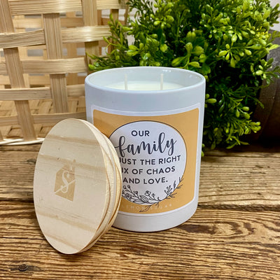 Family, Chaos, and Love Candle