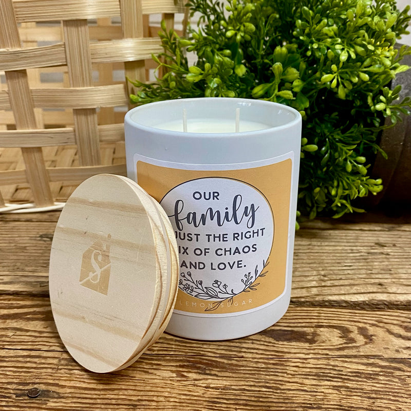 Family, Chaos, and Love Candle