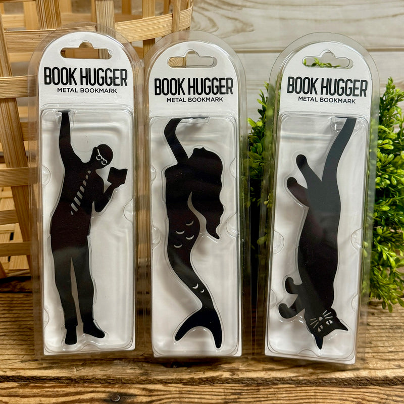 Book Hugger Metal Bookmark