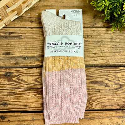 World's Softest Ragg Pointelle Crew Socks