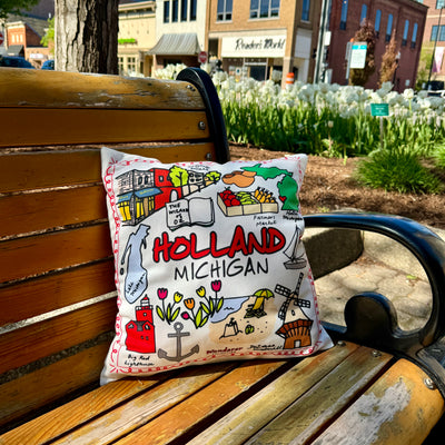 Holland Michigan Landmarks Pillow