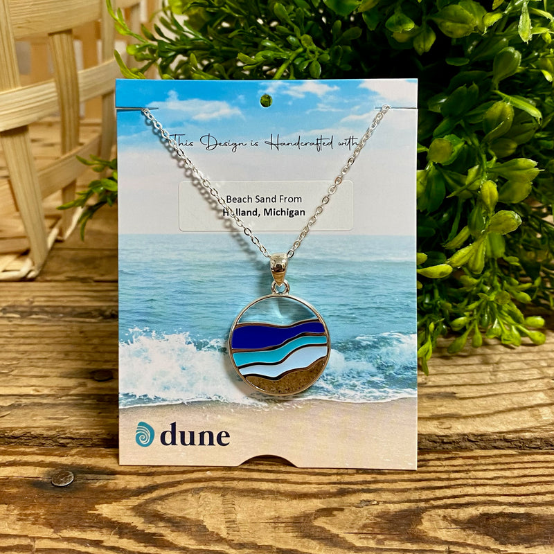 Hues Of Blue Dune Jewelry Holland Sand Necklace