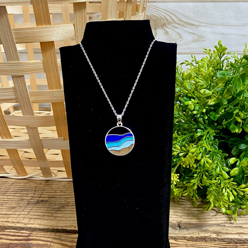Hues Of Blue Dune Jewelry Holland Sand Necklace
