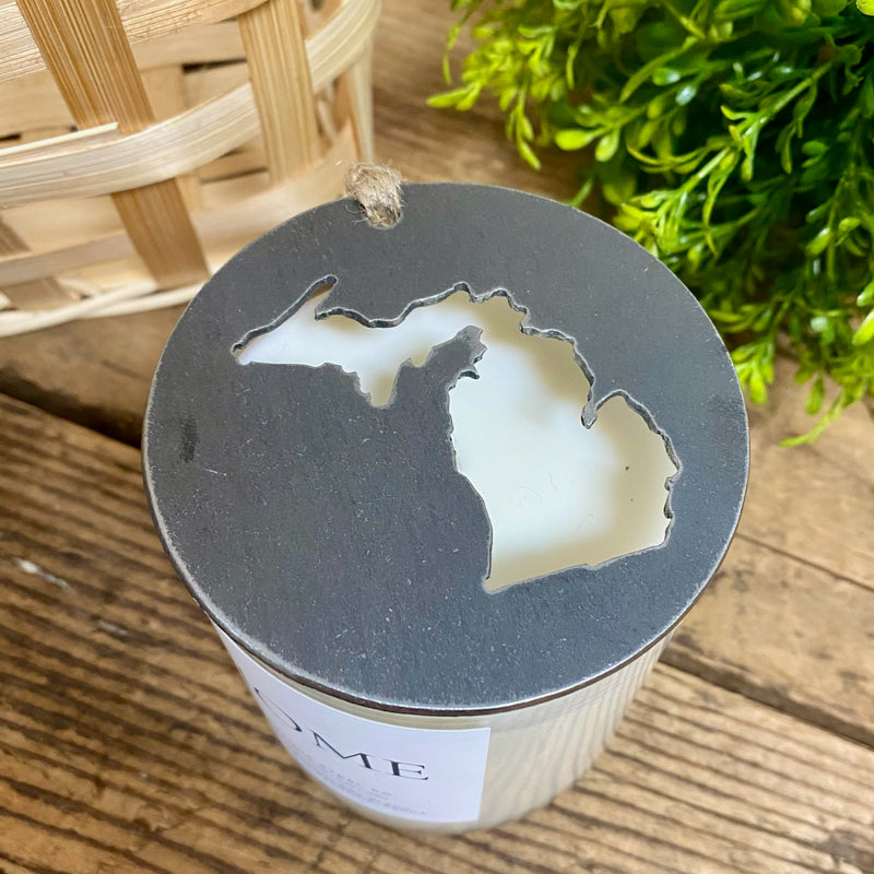 Michigan Home Candle With Ornament