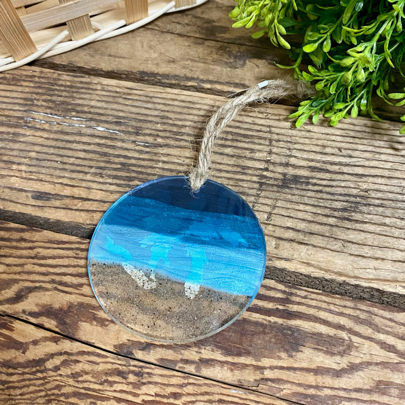 Great Lakes Waves And Sand Ornament