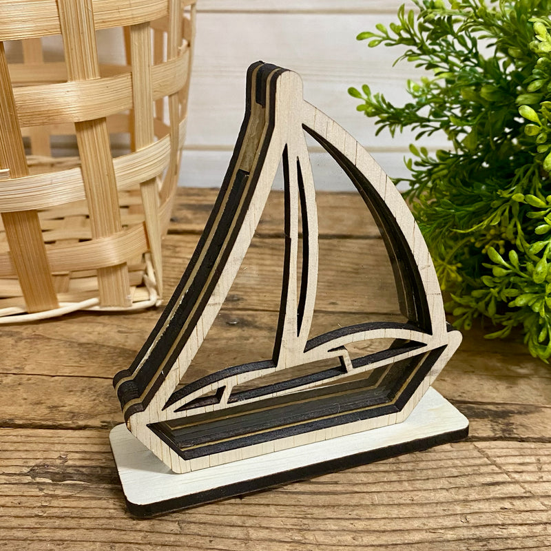 Sailboat Shadow Box