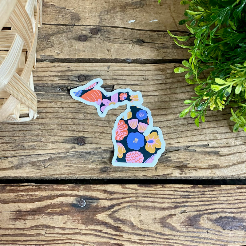 Colorful Michigan Sticker