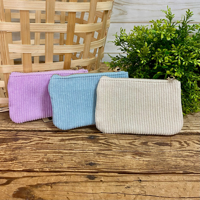 Corduroy Coin Pouches