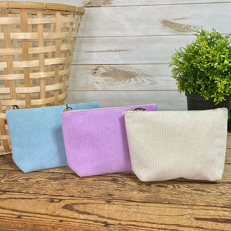 Corduroy Carry All Pouches