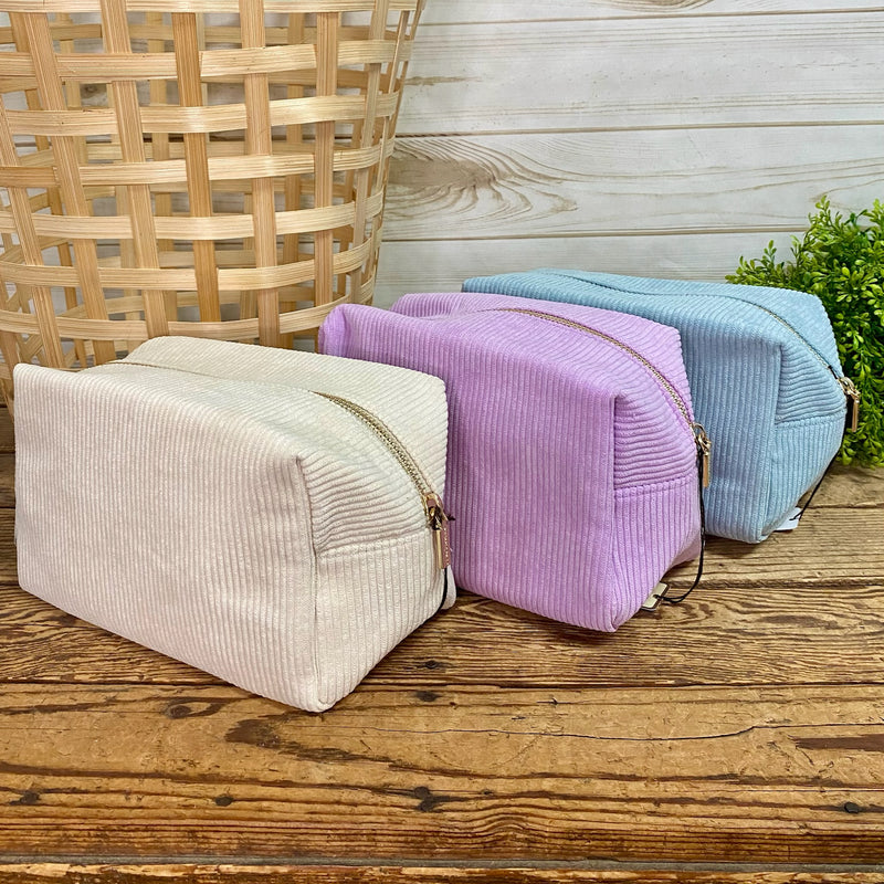 Corduroy Cosmetic Bags
