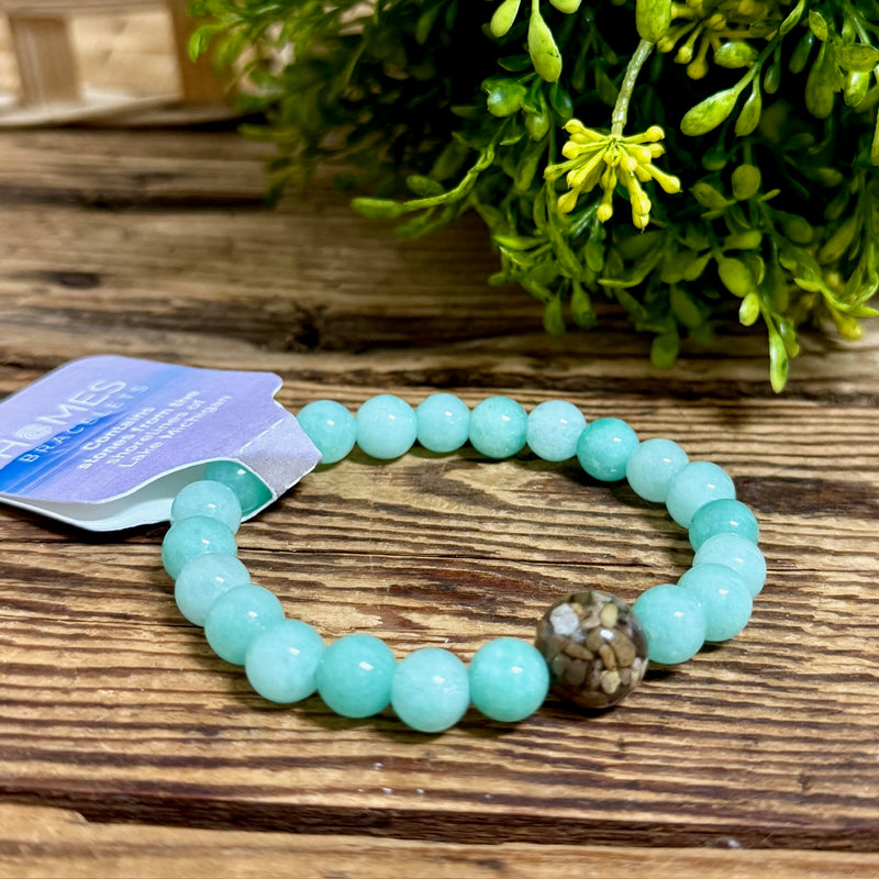 Handmade Lake Michigan Earth Bead Bracelets