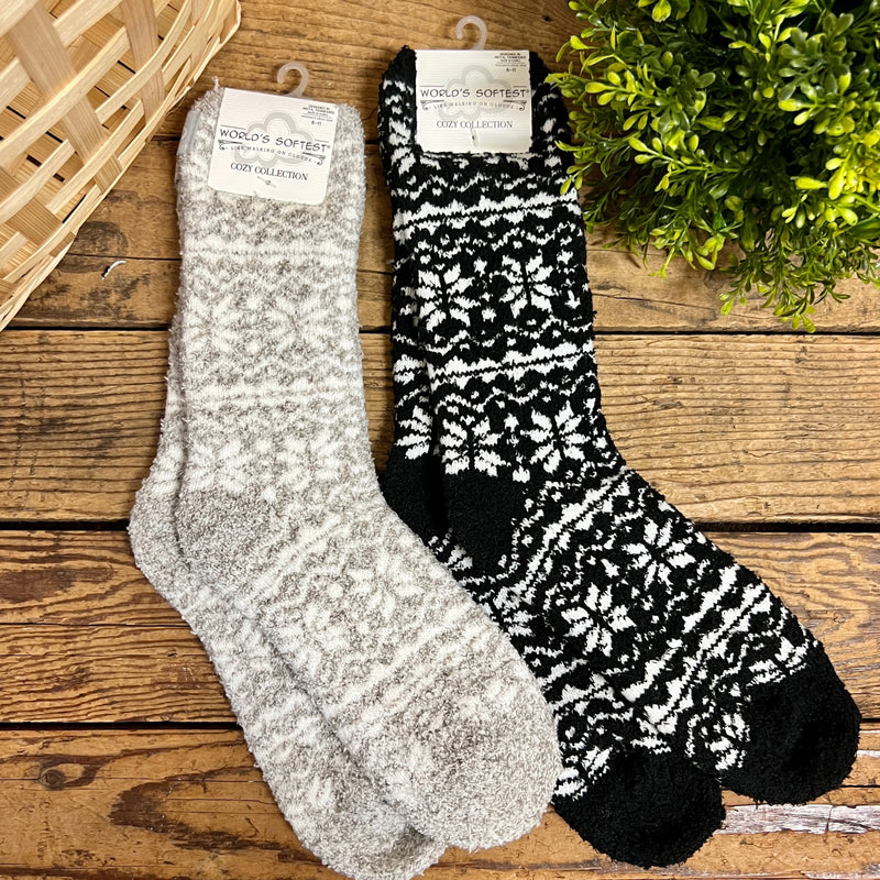 Holiday Cozy Winter Crew Socks