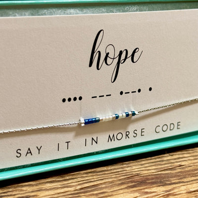 Hope Morse Code Necklace