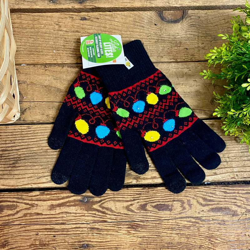 Light Up Christmas Gloves