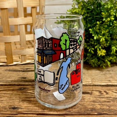 Holland Michigan Landmarks Glass Can Cup