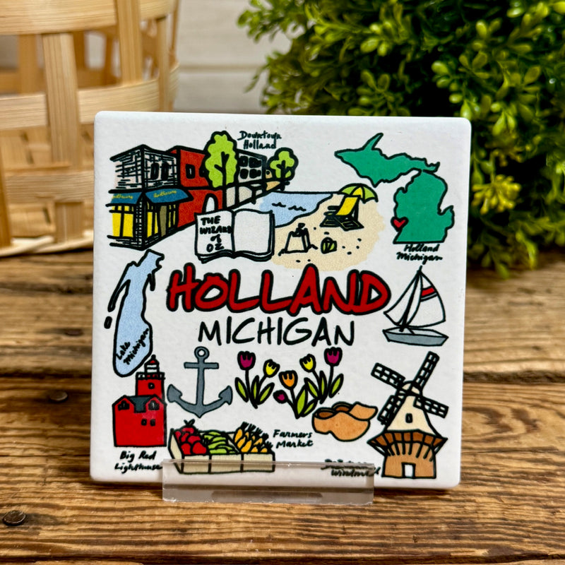 Holland Landmarks Custom Coaster