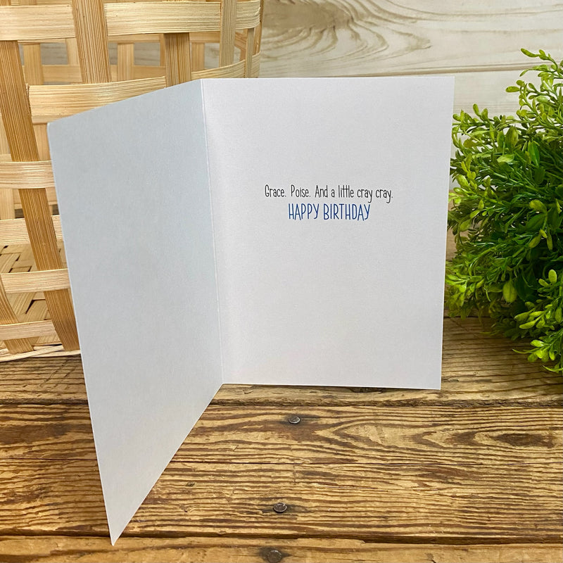 Seagull Lady Birthday Card