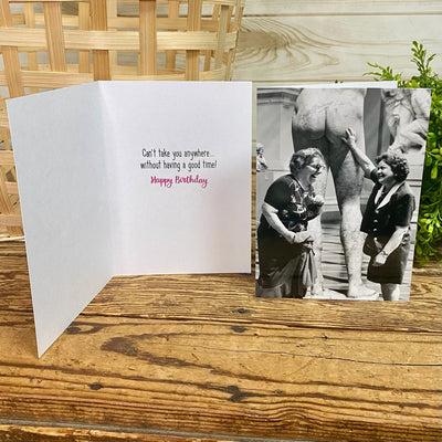 Statue Ladies Funny Birthday Card