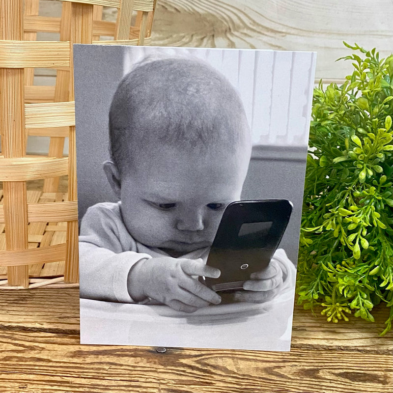 Phone Baby Birthday Card
