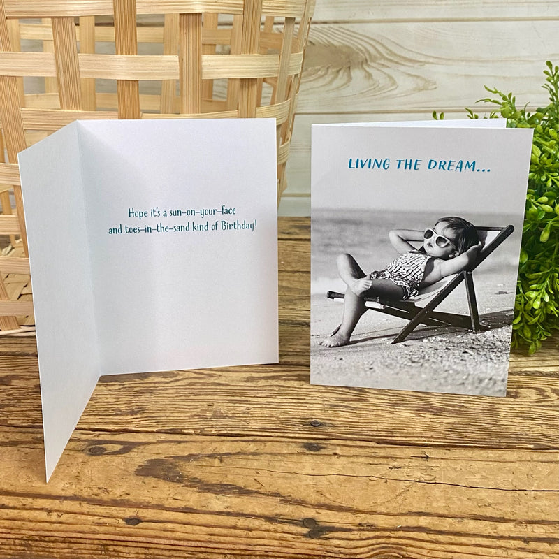Kid Relaxing Birthday Card