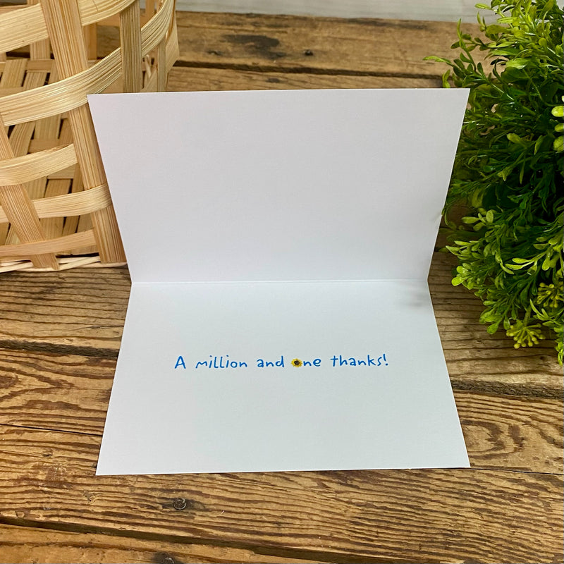 Sunflower Thank You Card