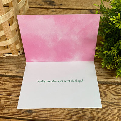 Tulips & Puppies Thank You Card