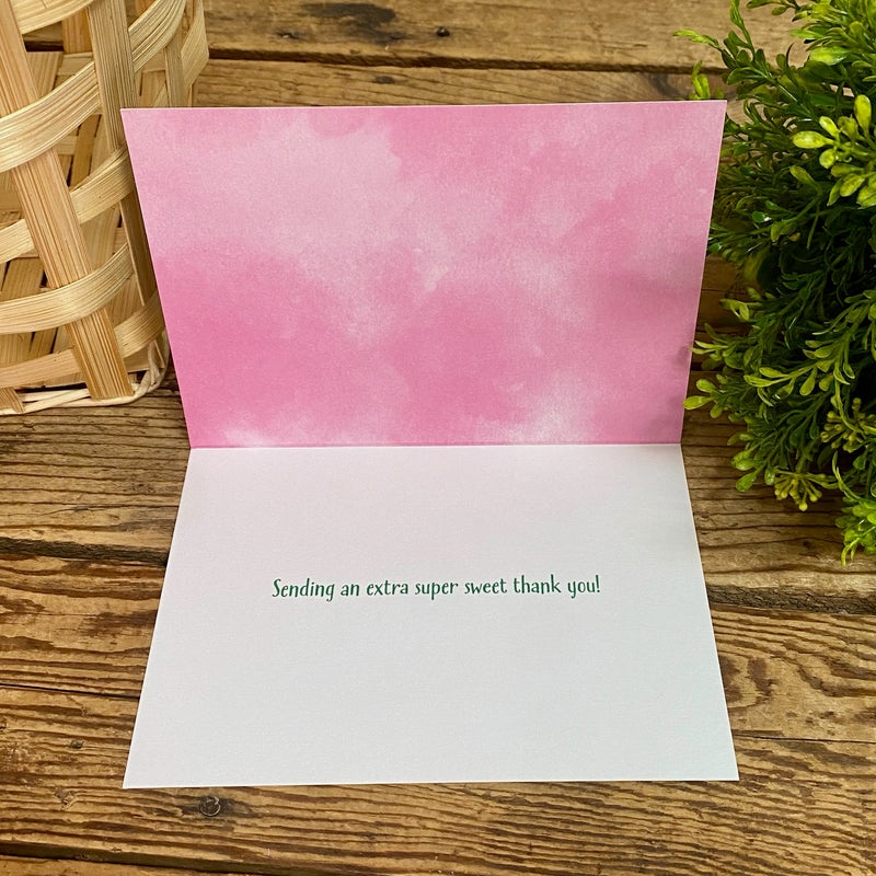 Tulips & Puppies Thank You Card