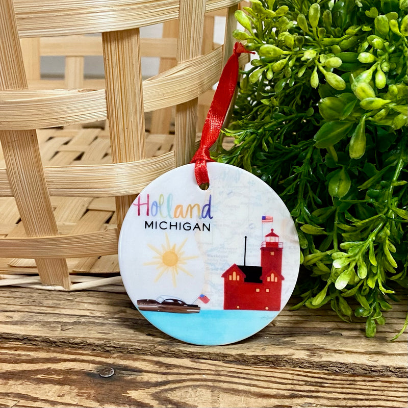 Big Red Lighthouse Holland, MI Ornament