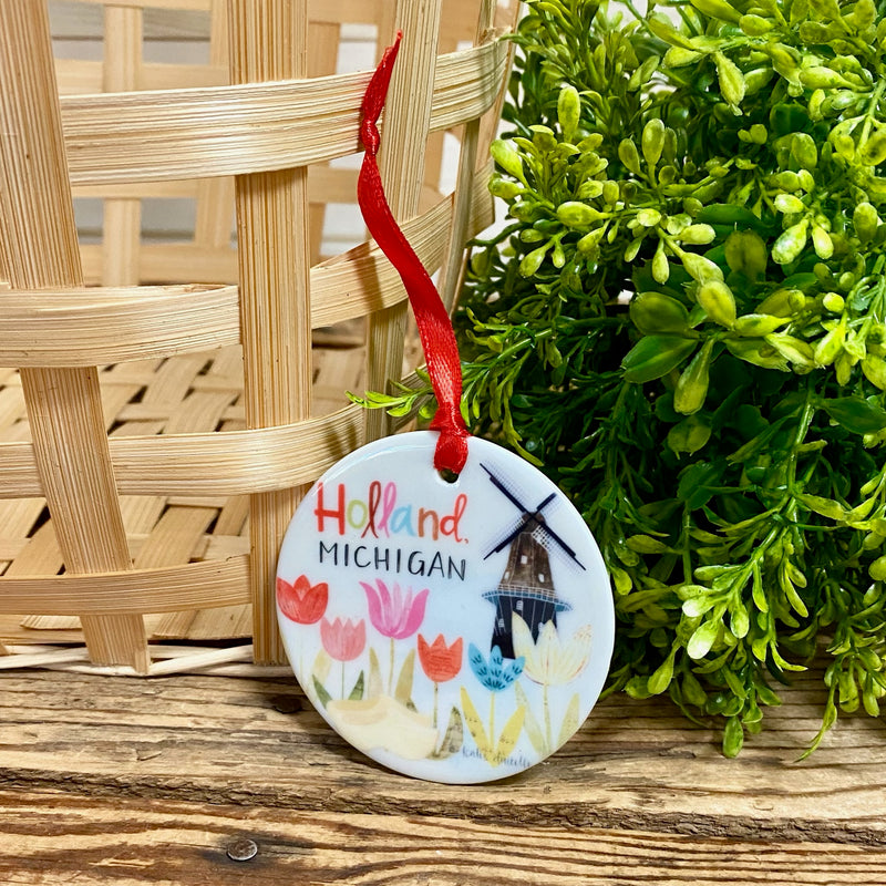 Windmill & Tulips 2025 Ornament