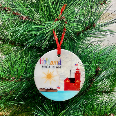Big Red Lighthouse Holland, MI Ornament