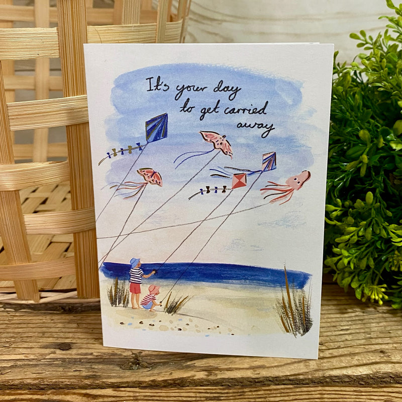 Get Carried Away Birthday Card